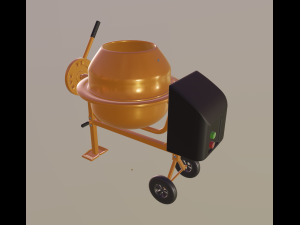 mini concrete mixer Modelo 3D