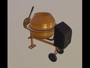 mini concrete mixer Modelo 3D