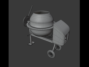 mini concrete mixer Modelo 3D