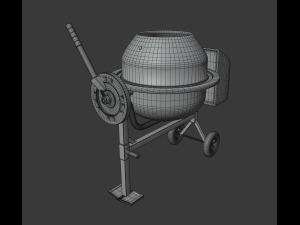 mini concrete mixer Modelo 3D