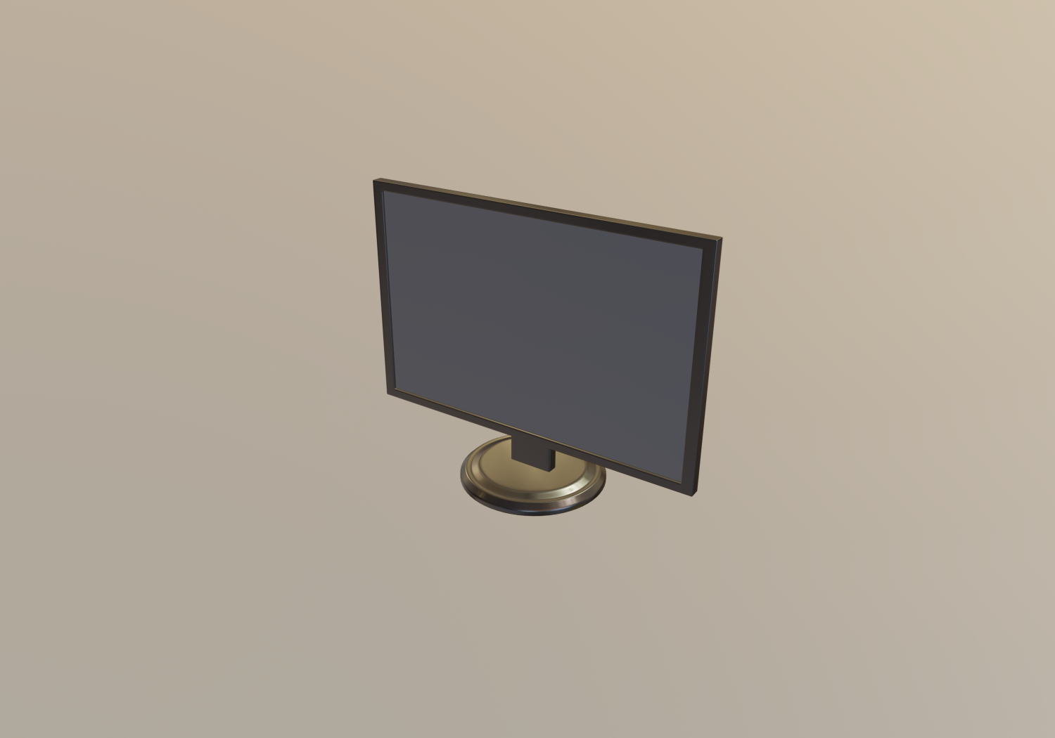 Monitor 3d Model In Computer 3dexport