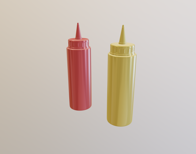 mustard 3D 模型 .c4d .max .obj .3ds .fbx .stl .blend 