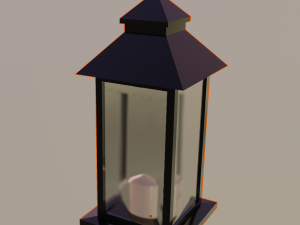 outdoor lantern 3D मॉडल
