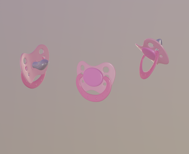 pacifier 3D Model .c4d .max .obj .3ds .fbx .stl .blend 