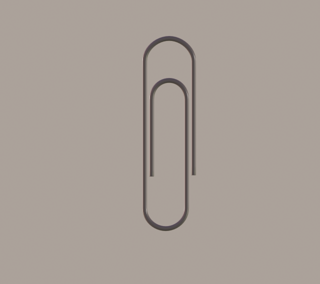 paper clip 3D Model .c4d .max .obj .3ds .fbx .stl .blend 