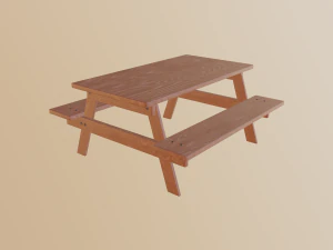 tavolo da picnic Modello 3D