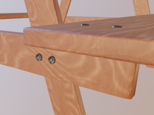picnic table 3D मॉडल