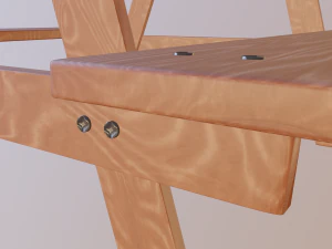 picnic table 3D Model