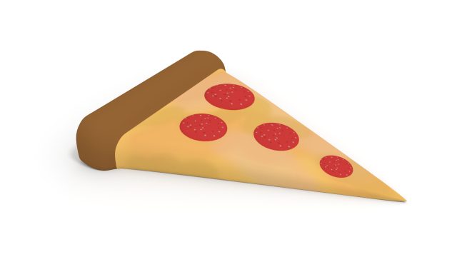 pizza slice 3D Model .c4d .max .obj .3ds .fbx .stl .blend 