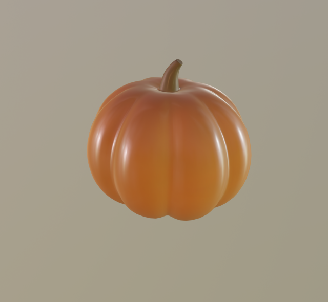 pumpkin 3D Model .c4d .max .obj .3ds .fbx .stl .blend 