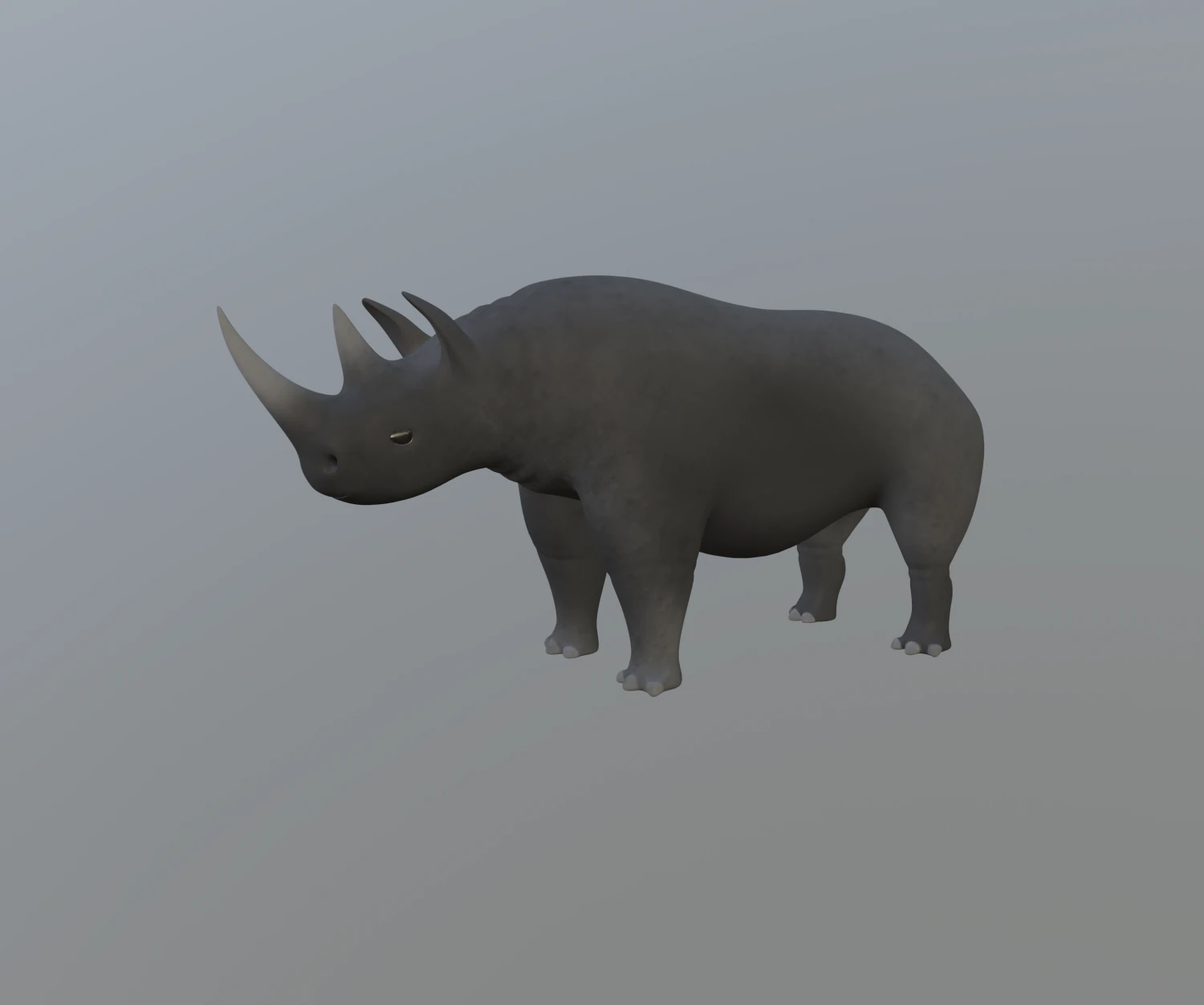 rhinoceros 3D Model .c4d .max .obj .3ds .fbx .stl .blend