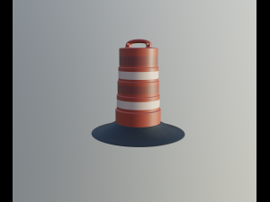 road barrel 3D Модель
