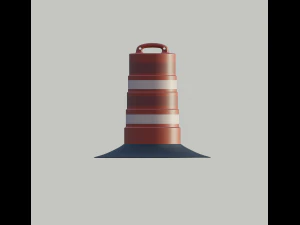road barrel 3D Model
