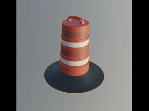 road barrel 3D Model