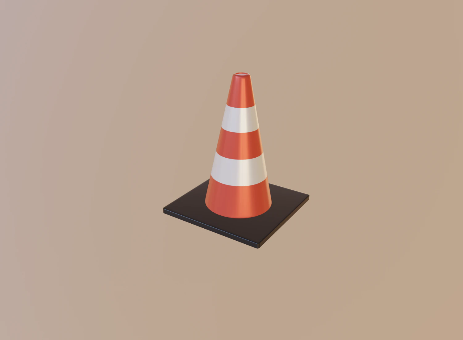 cone de estrada Modelo 3D .c4d .max .obj .3ds .fbx .stl .blend 