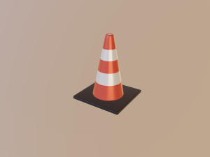 road cone Modelo 3D