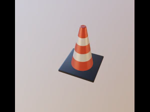 cone de estrada Modelo 3D