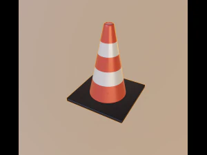 cone de estrada Modelo 3D