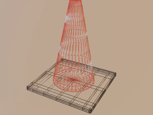 cone de estrada Modelo 3D