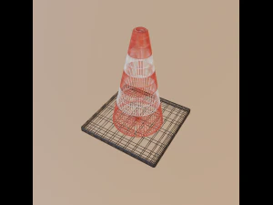 cone de estrada Modelo 3D