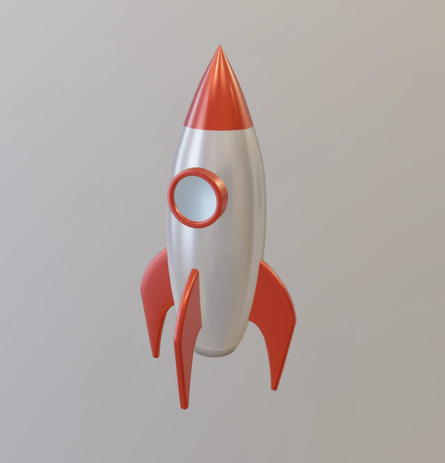 roket 3D Model .c4d .max .obj .3ds .fbx .stl .blend 