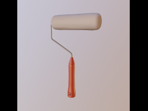 roller paint brush 3D मॉडल
