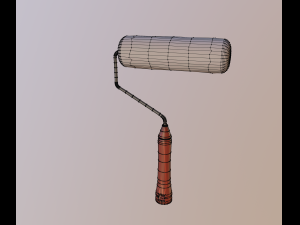 roller paint brush 3D Model