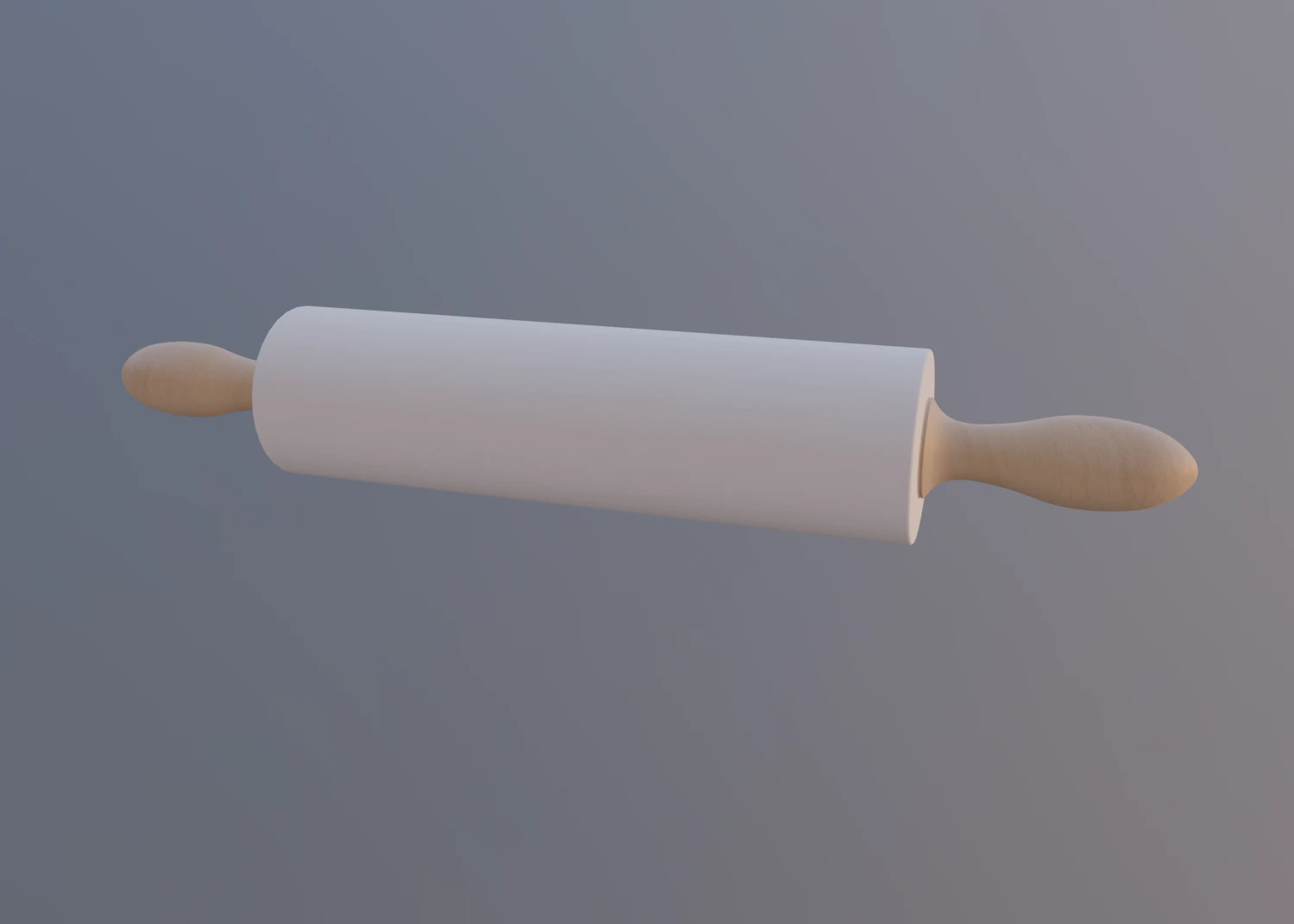 rolling pin 3D Model .c4d .max .obj .3ds .fbx .stl .blend 
