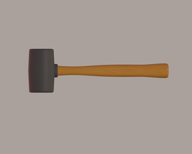 rubber mallet Modelo 3D .c4d .max .obj .3ds .fbx .stl .blend 