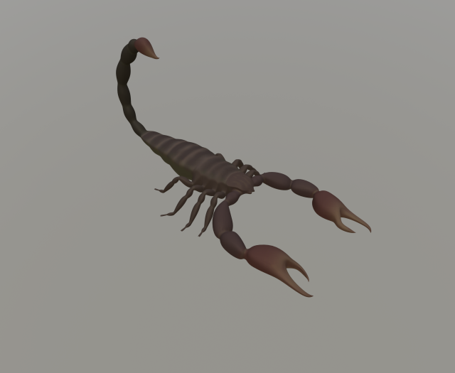 scorpion 3D Modell .c4d .max .obj .3ds .fbx .stl .blend