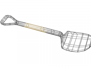 shovel small Modello 3D
