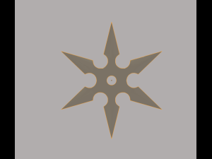 shuriken Modello 3D