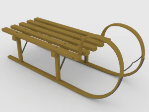 썰매 3D 모델