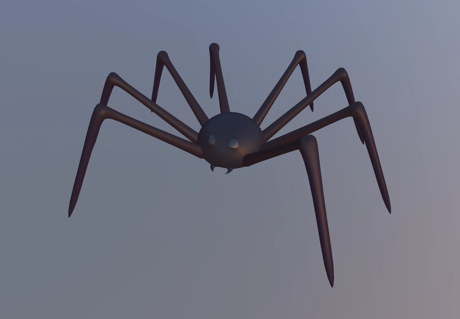 halloween toon spider 3D Model .c4d .max .obj .3ds .fbx .stl .blend 