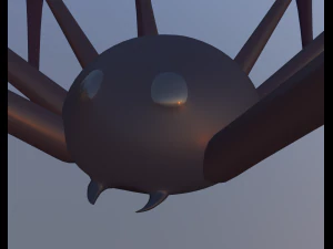 halloween toon spider 3D Model