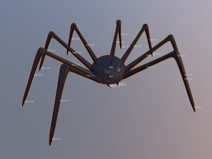halloween toon spider 3D Модель
