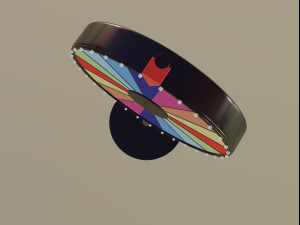 spinning wheel 3D 모델
