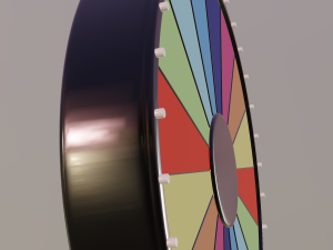 spinning wheel 3D 모델