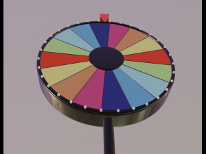 spinning wheel 3D 모델