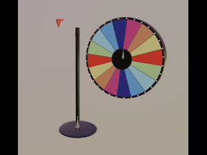 spinning wheel 3D 모델