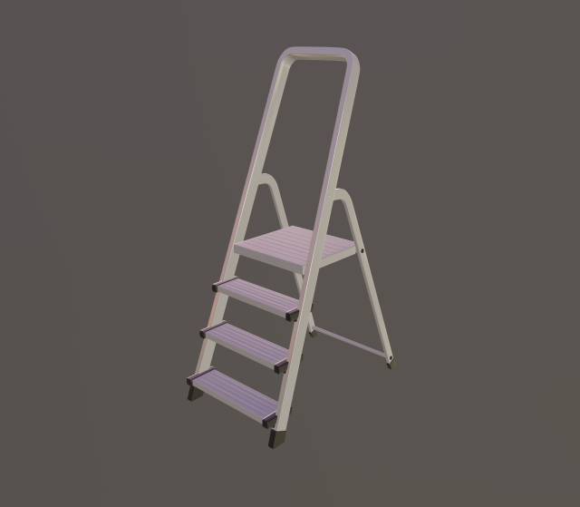 stepladder 3Dモデル .c4d .max .obj .3ds .fbx .stl .blend 