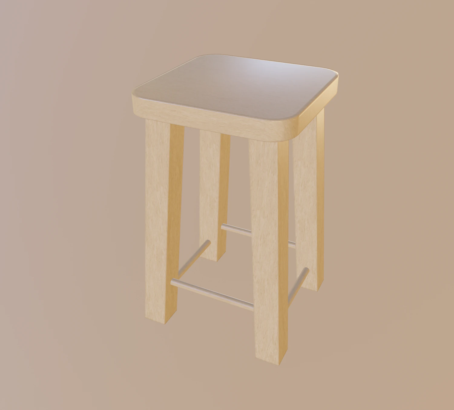 stool 3D Model .c4d .max .obj .3ds .fbx .stl .blend 