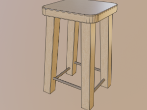 stool 3D Model