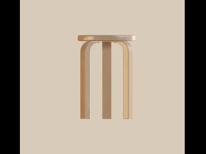 stool 3 legs 3D Model