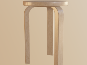 stool 3 legs Model 3D