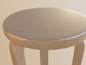 stool 3 legs Model 3D