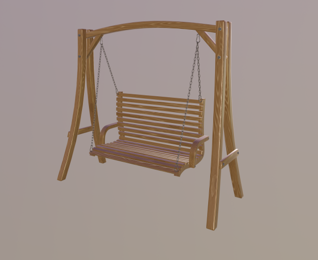 swing chair 3D 模型 .c4d .max .obj .3ds .fbx .stl .blend 