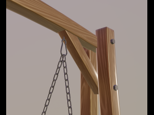 swing chair 3D 模型