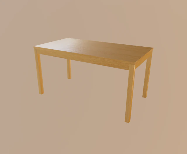 table 3D Model .c4d .max .obj .3ds .fbx .stl .blend 