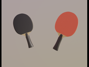 table tennis bat 3D Model